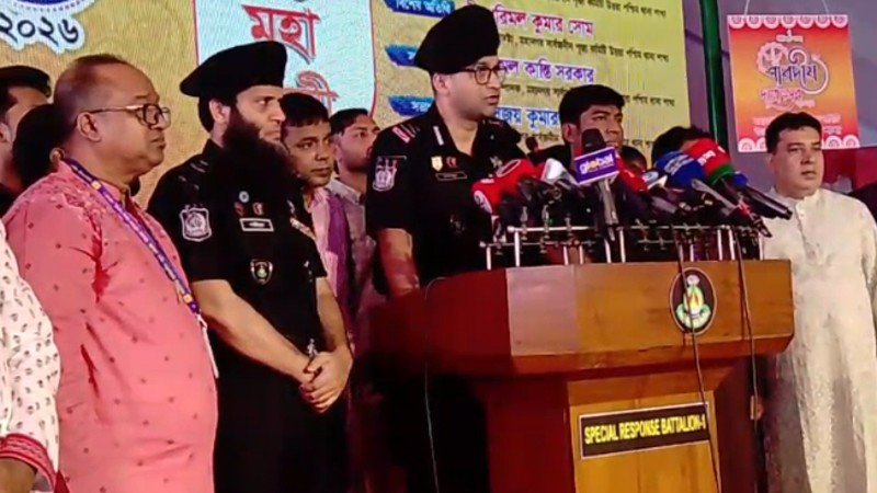 উত্তরা পশ্চিম থানায় শারদীয় দুর্গোৎসব অনুষ্ঠিত