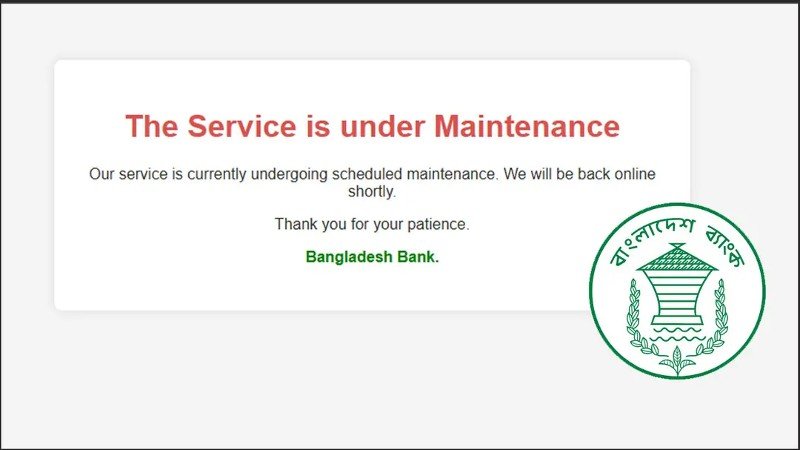 সাইবার নিরাপত্তাঝুঁকিতে বন্ধ বাংলাদেশ ব্যাংকের ওয়েবসাইট