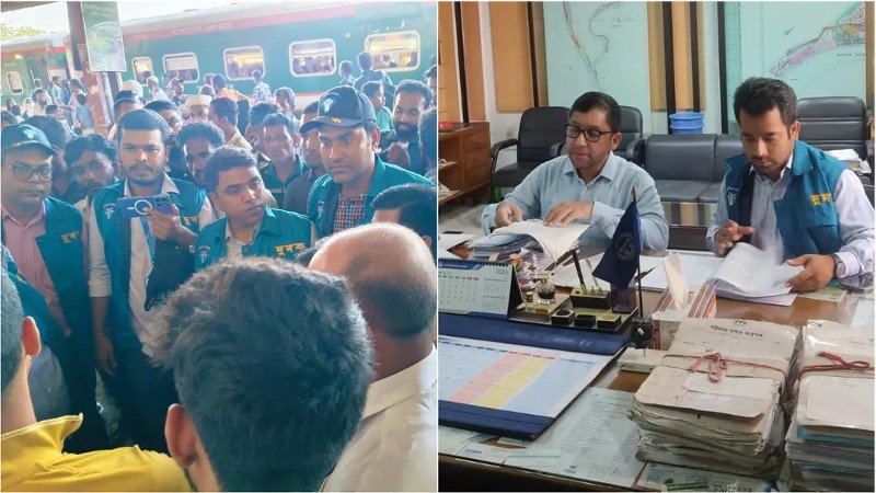 ট্রেনের টিকিটে বাড়তি ভাড়া ও বন্দরে ক্রয় দুর্নীতি: দুদকের পৃথক অভিযান