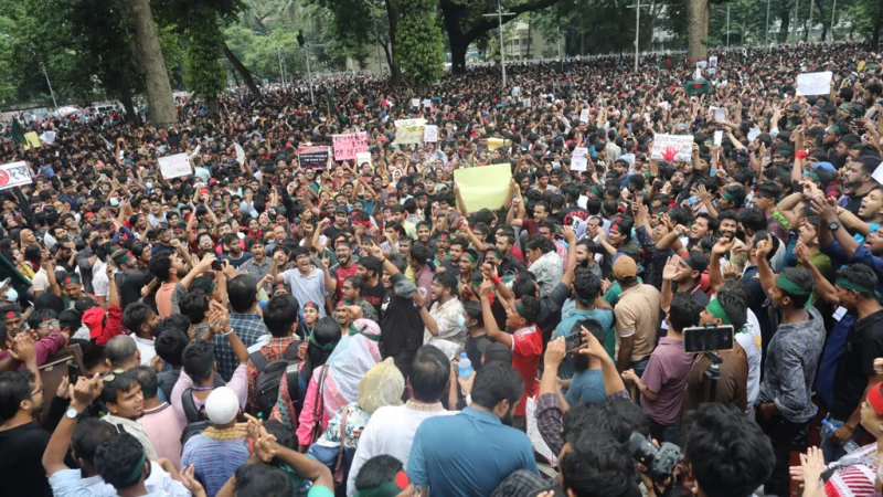 নতুন ৫ দফা দাবি ঘোষণা বৈষম্যবিরোধী ছাত্র আন্দোলনের