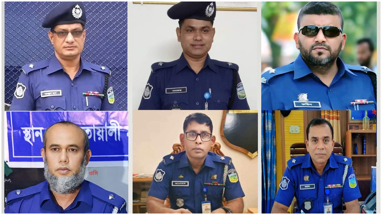 ময়মনসিংহে একদিনের ব্যবধানে ৬ থানার ওসিকে বদলি