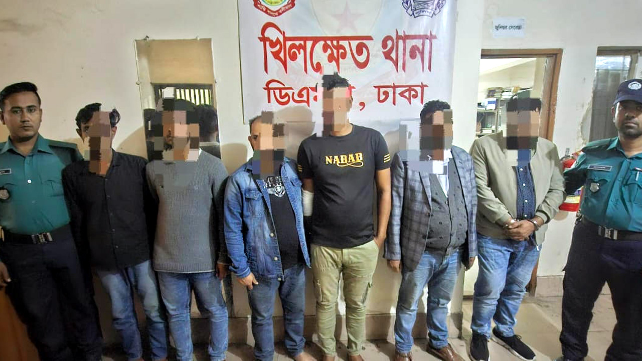 খিলক্ষেতে অপহৃত ব্যক্তি উদ্ধার, গ্রেপ্তার ৭