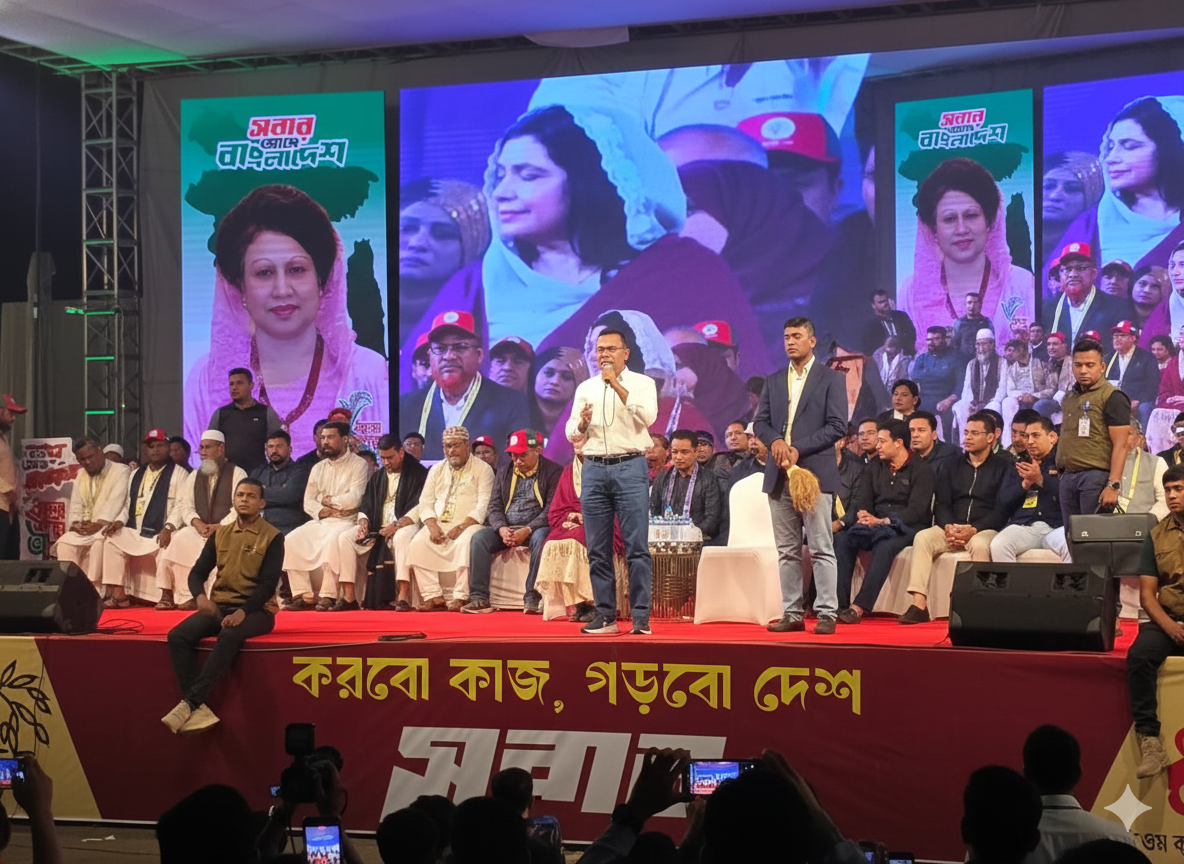 বিএনপিই একমাত্র দল যারা মানুষের জন্য কাজ করে: উত্তরায় তারেক রহমান