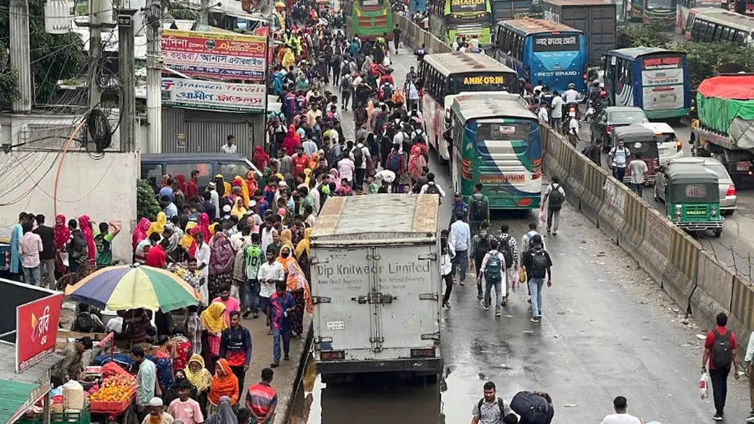 গাজীপুরের সব শিল্প কারখানা ছুটি ঘোষণা, দুপুর থেকে তীব্র যানজটের শঙ্কা